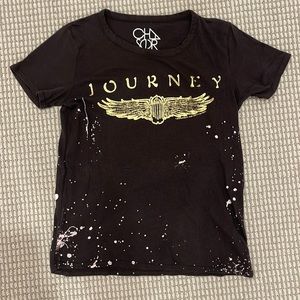 CHASER Size Small Journey T Shirt super soft black and gold